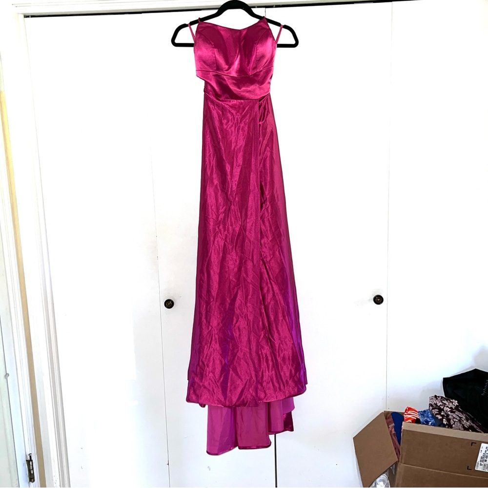 Hot Pink Formal Dress Sz 6 Maxi Long New